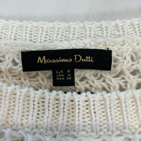 Massimo Dutti Cream and Gray Knit Sweater - Picture 7 of 10